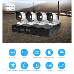 Kit de Seguridad inalámbrico 4-8 canales 1080P