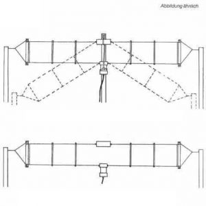 Antena Dipolo HF doble 2-30 Mhz. 2.15dBi 150w (27 metros)