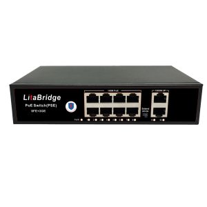 8 POE 10/100M PoE Switch HV protección de rayos de 6KV