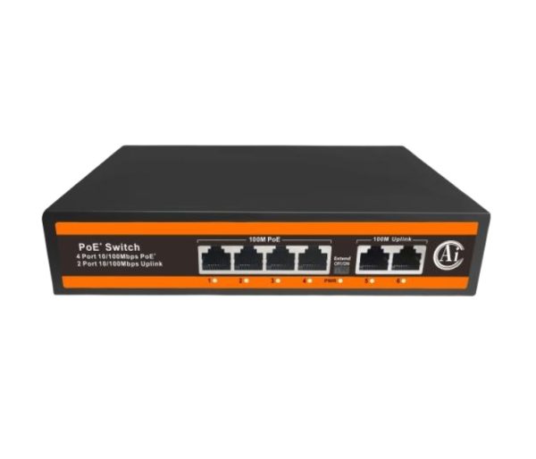4 PoE 10/100Mbps+2 LAN