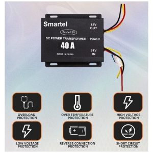 Conversor 24 a 12 V máximo 40 Amperes