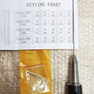 Antenas NMO 5/8 VHF con resorte ajustable 136-174 Mhz.