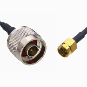Pigtail 1 Metro  conector N male y SMA male