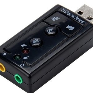 Adaptador USB salida entrada de audio para PC