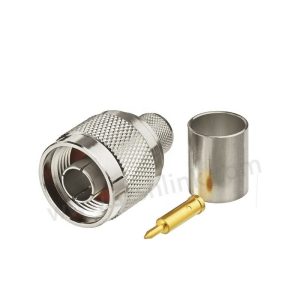 Conector N macho para RG213 / LMR400 crimpear